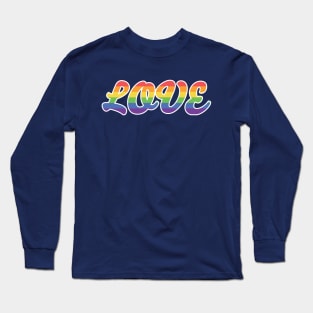 LOVE Gay LGTBQ Pride Shirt Long Sleeve T-Shirt